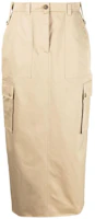 (Women) MIU MIU SS23 High-Waisted Long Skirt with Utility Pockets Beige MG1946-1UPX-F0065 (Women) MIU MIU SS23 High-Waisted Long Skirt with Utility Pockets Beige MG1946-1UPX-F0065
