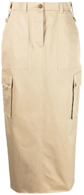 (Women) MIU MIU SS23 High-Waisted Long Skirt with Utility Pockets Beige MG1946-1UPX-F0065 Buy (Women) MIU MIU SS23 High-Waisted Long Skirt with Utility Pockets Beige MG1946-1UPX-F0065
