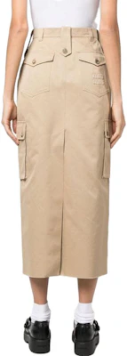 (Women) MIU MIU SS23 High-Waisted Long Skirt with Utility Pockets Beige MG1946-1UPX-F0065 Shop (Women) MIU MIU SS23 High-Waisted Long Skirt with Utility Pockets Beige MG1946-1UPX-F0065