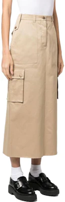 (Women) MIU MIU SS23 High-Waisted Long Skirt with Utility Pockets Beige MG1946-1UPX-F0065 Purchase (Women) MIU MIU SS23 High-Waisted Long Skirt with Utility Pockets Beige MG1946-1UPX-F0065