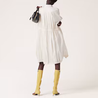 Shop (W) MIU MIU SS23 象牙色Logo印花長袖修身外套 MS1942-121M-F0304-S-231