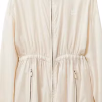 Sizing (W) MIU MIU SS23 象牙色Logo印花長袖修身外套 MS1942-121M-F0304-S-231