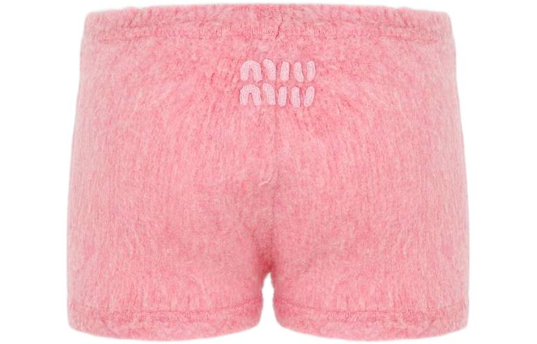 Lookbook (W) MIU MIU SS23 粉紅色休閒短褲 背面標誌款式 MMP187-12KD-F0028