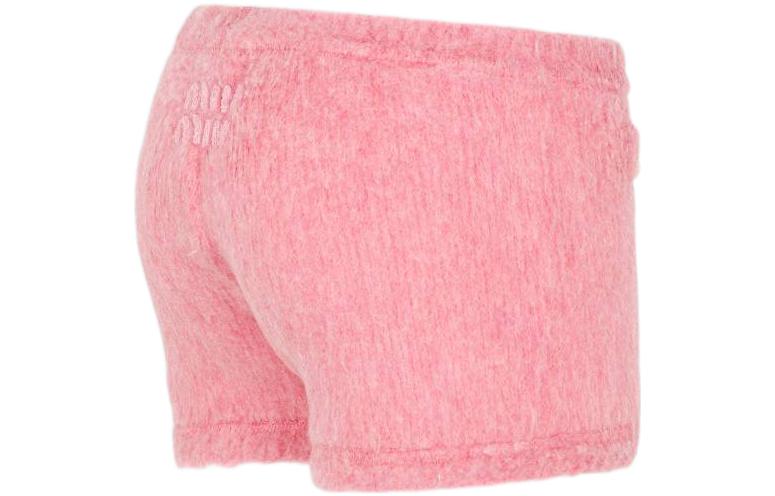 Shop (W) MIU MIU SS23 粉紅色休閒短褲 背面標誌款式 MMP187-12KD-F0028