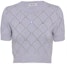 Buy (W) MIU MIU SS23 紫色水钻图案短袖毛衣 MML661-11B2-F0230