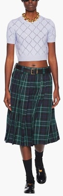 (W) MIU MIU SS23 紫色水钻图案短袖毛衣 MML661-11B2-F0230 Lookbook (W) MIU MIU SS23 紫色水钻图案短袖毛衣 MML661-11B2-F0230