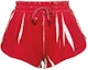 Buy (Women) MIU MIU SS23 Red Logo Printed Casual Shorts. MJP293-12Y1-F0011