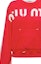 Details for (W) 미우미우 SS23 레드 로고 프린트 풀오버 스웻셔츠. MJL924-12Y1-F0011-S-231