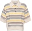 Buy (W) MIU MIU SS23 Kemeja Polo Jalur Rajut Berhuruf Pelbagai Warna. MML796-1VIN-F0304-S-232