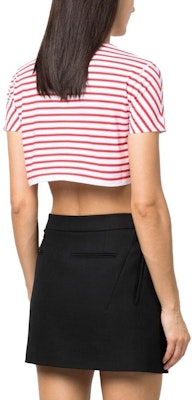 (W) MIU MIU SS23 红色条纹短袖短款T恤。 MJN452-12P7-F0970-S-231 Shop (W) MIU MIU SS23 红色条纹短袖短款T恤。 MJN452-12P7-F0970-S-231