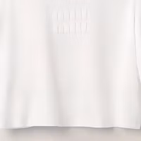Cheap (W) MIU MIU SS23 白色刺繡Logo棉質短版針織T恤 MJN385-1YXT-F0009-S-232