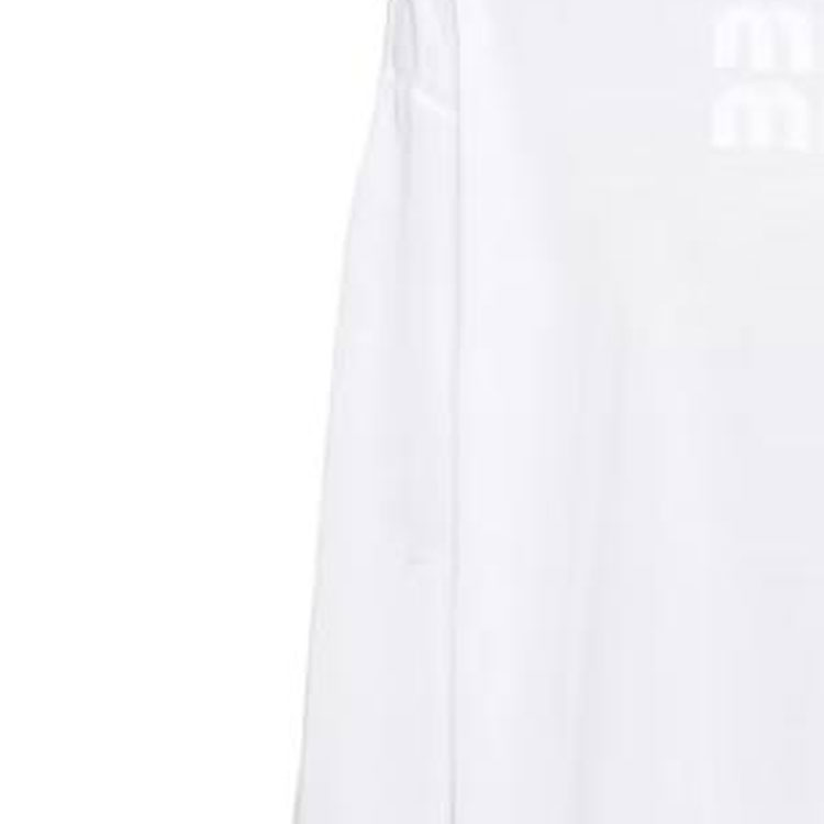 Details for (W) MIU MIU 春夏23 白色长袖圆领刺绣LOGO T恤 MJL862-1YXT-F0009-S-232
