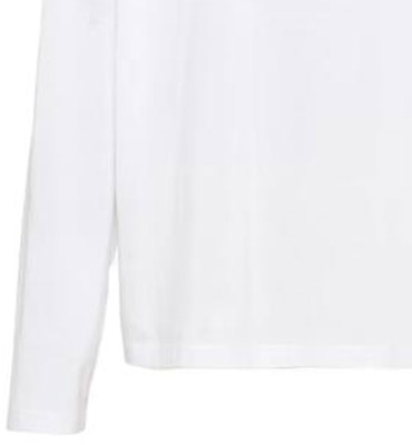 (Women) MIU MIU SS23 White Long Sleeve Crewneck T-Shirt with Logo Embroidery MJL862-1YXT-F0009-S-232 Sizing (Women) MIU MIU SS23 White Long Sleeve Crewneck T-Shirt with Logo Embroidery MJL862-1YXT-F0009-S-232