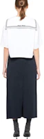 Shop (W) MIU MIU SS23 白色條紋短袖水手領上衣 MJN460-11EC-F0009