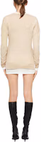 Shop (W) MIU MIU SS23 黃色標誌長袖短洋裝. MJA844--121U-F0F24-S-231