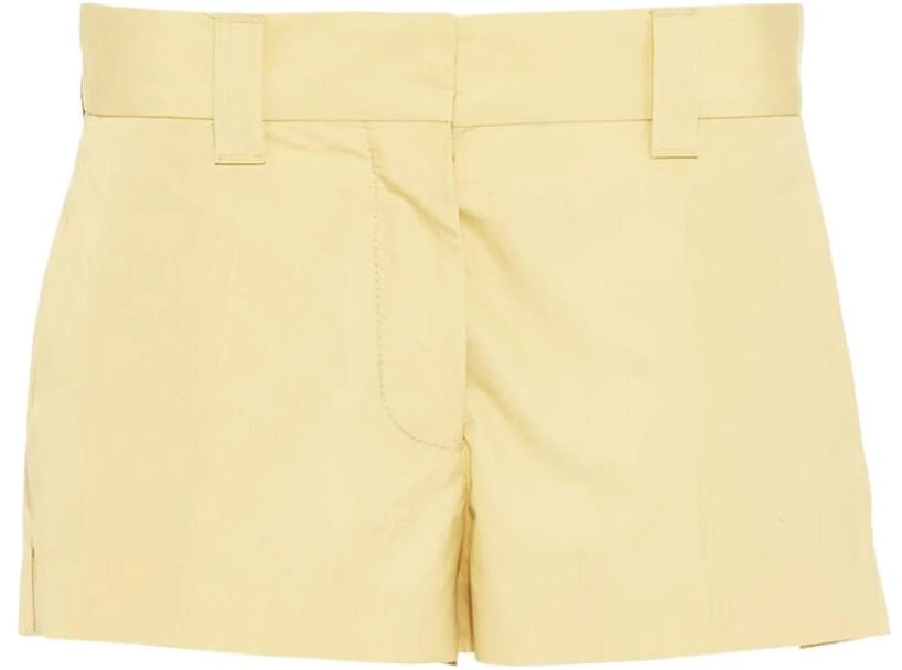 women-miu-miu-ss-23-yellow-solid-low-waist-straight-leg-casual-shorts-mp-1669-10-rg-f0901