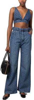 (W) MIU MIU SS23 满版Logo牛仔背心上衣 GWT037-1226-F0008 Lookbook (W) MIU MIU SS23 满版Logo牛仔背心上衣 GWT037-1226-F0008