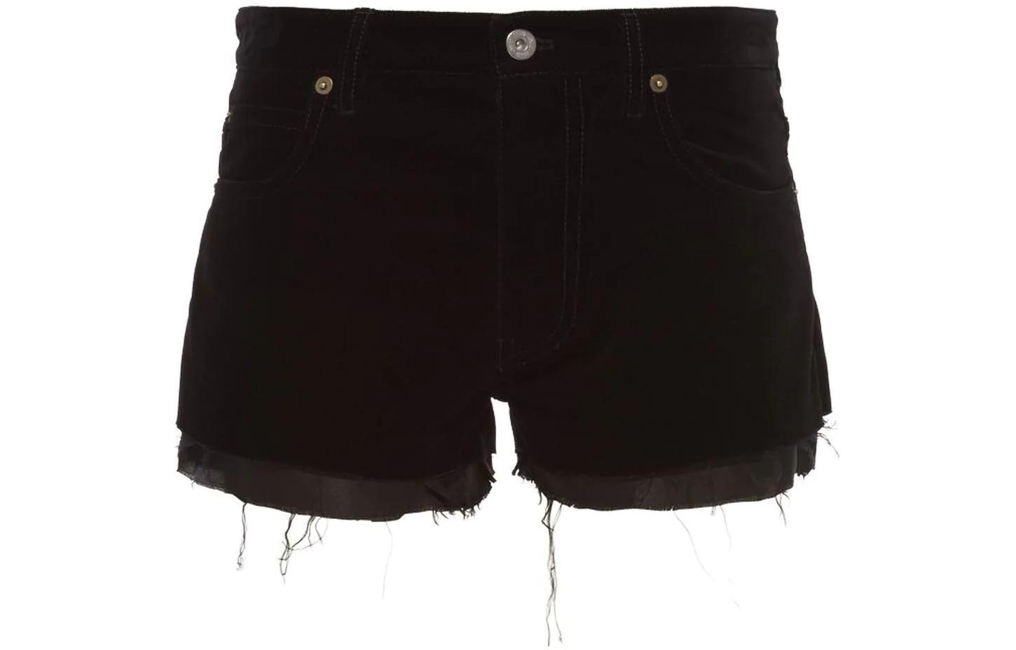 Order (W) MIU MIU SS23 Shorts de Mujer Negros de Tiro Alto y Corte Recto MP1624-1Z36-F0002