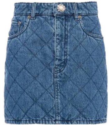 (W) MIU MIU SS23 钻石印花水洗中腰牛仔迷你裙 女士蓝色牛仔裙 GWD269-12LY-F0013 Order (W) MIU MIU SS23 钻石印花水洗中腰牛仔迷你裙 女士蓝色牛仔裙 GWD269-12LY-F0013