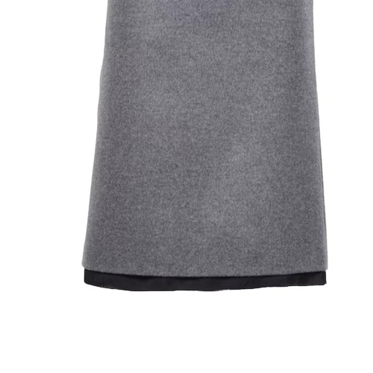 (Women) MIU MIU SS23 Logo Embroidered High-Waist Midi Skirt Women’s Grey MG2001-125Q-F0031-S-231 圖 7