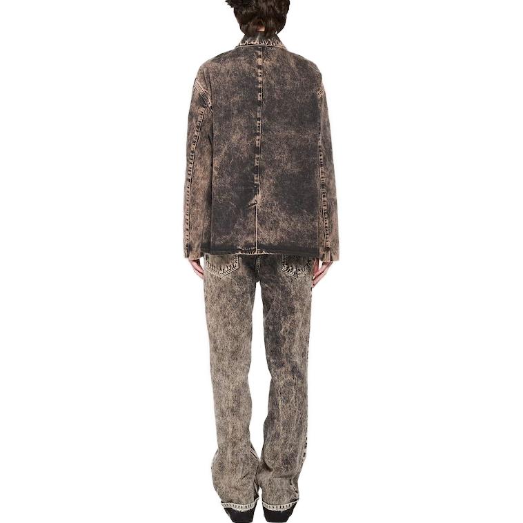 Shop (W) MIU MIU SS23 大理石印花丹寧外套 女士 - 黑色 GWB174-121H-F0002