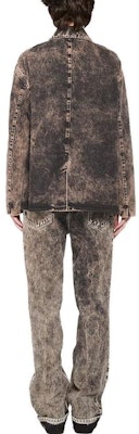 (W) MIU MIU SS23 大理石印花丹寧外套 女士 - 黑色 GWB174-121H-F0002 Shop (W) MIU MIU SS23 大理石印花丹寧外套 女士 - 黑色 GWB174-121H-F0002