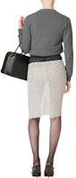 Shop (W) MIU MIU SS23 波點印花中腰休閒裙 白色 女裝潮流. MG2099-13R3-F0A72-S-232