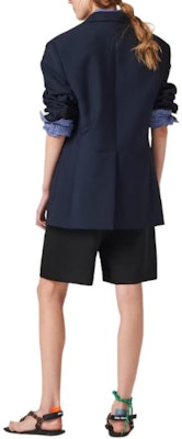 (W) MIU MIU SS24 黑色logo抽繩鬆緊腰休閒短褲. MP1788-14N6-F0T81-S-OOO Shop (W) MIU MIU SS24 黑色logo抽繩鬆緊腰休閒短褲. MP1788-14N6-F0T81-S-OOO