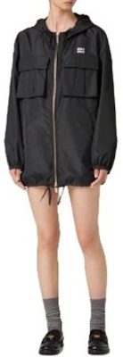 (Women) MIU MIU SS24 Black Long Sleeve Logo Jacket ML1030-13MF-F0002-S-OOO Shop (Women) MIU MIU SS24 Black Long Sleeve Logo Jacket ML1030-13MF-F0002-S-OOO