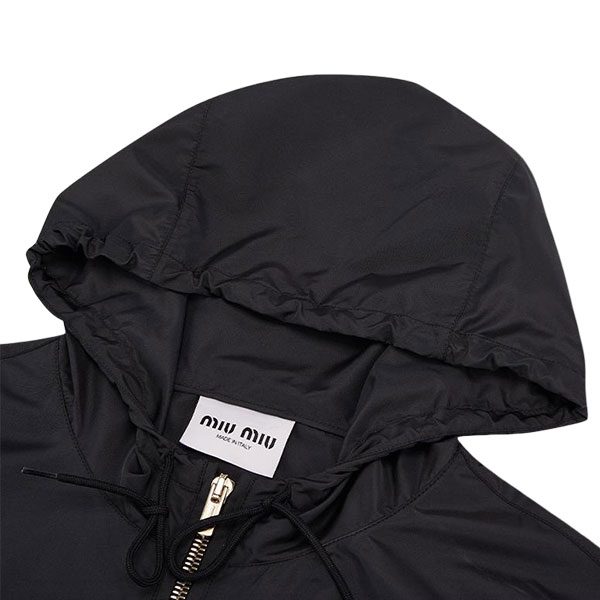 Details for (Women) MIU MIU SS24  Black Long Sleeve Logo Jacket ML1030-13MF-F0002-S-OOO