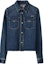 Buy (W) MIU MIU SS24 Baju Denim Lengan Panjang Biru GWC113-140F-F0008-S-OOO