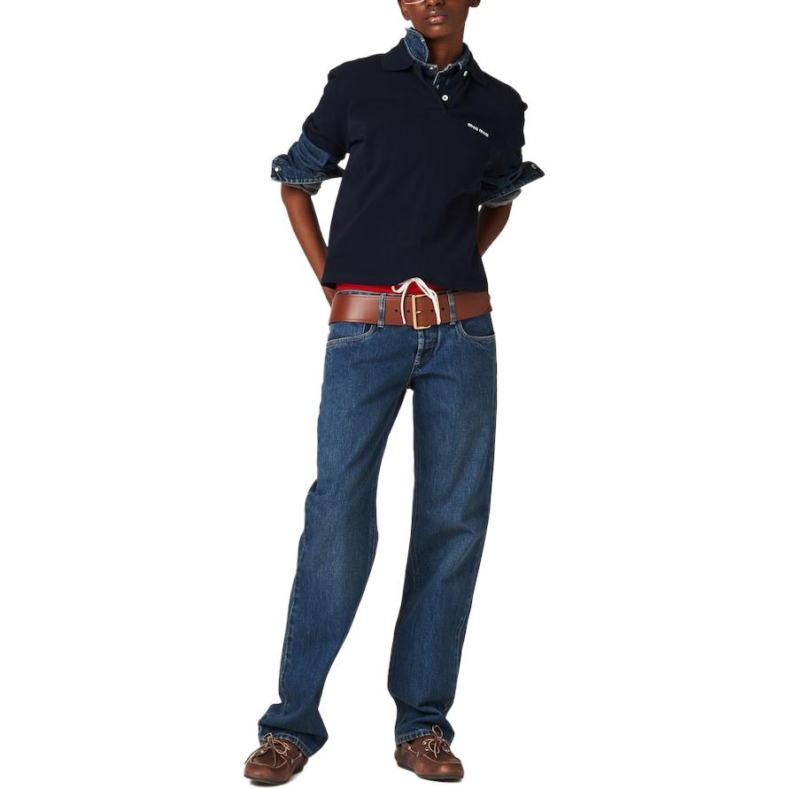 Details for (W) MIU MIU SS24 Baju Denim Lengan Panjang Biru GWC113-140F-F0008-S-OOO