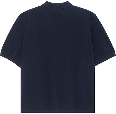 (W) MIU MIU SS24 Baju Polo Lengan Pendek Biru Bersulam Logo. MJN535-14RW-F0008-S-OOO Lookbook (W) MIU MIU SS24 Baju Polo Lengan Pendek Biru Bersulam Logo. MJN535-14RW-F0008-S-OOO