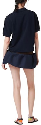 (W) MIU MIU SS24 Baju Polo Lengan Pendek Biru Bersulam Logo. MJN535-14RW-F0008-S-OOO Purchase (W) MIU MIU SS24 Baju Polo Lengan Pendek Biru Bersulam Logo. MJN535-14RW-F0008-S-OOO