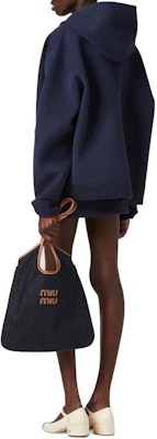 (Women) MIU MIU SS24 Blue Hoodie with Logo Print and Zip-up Design. ML1064-15EG-F0008-S-OOO Shop (Women) MIU MIU SS24 Blue Hoodie with Logo Print and Zip-up Design. ML1064-15EG-F0008-S-OOO