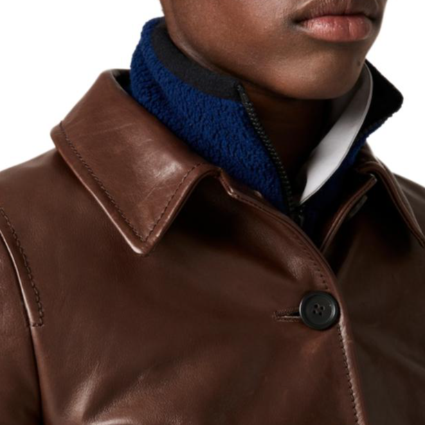 Sizing (W) MIU MIU SS24藍色Logo刺繡拉鍊短版外套。 MJL041-15V3-F0008-S-OOO