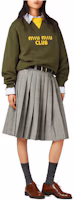 Lookbook (Women) MIU MIU SS24 Camouflage Embroidered Letter Print Pullover Sweatshirt. MJL906-12HF-F0O4J-S-231
