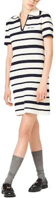 (W) MIU MIU 春夏24彩色条纹针织迷你连衣裙米白色. MMA844-138S-F0UB0-S-OOO Lookbook (W) MIU MIU 春夏24彩色条纹针织迷你连衣裙米白色. MMA844-138S-F0UB0-S-OOO