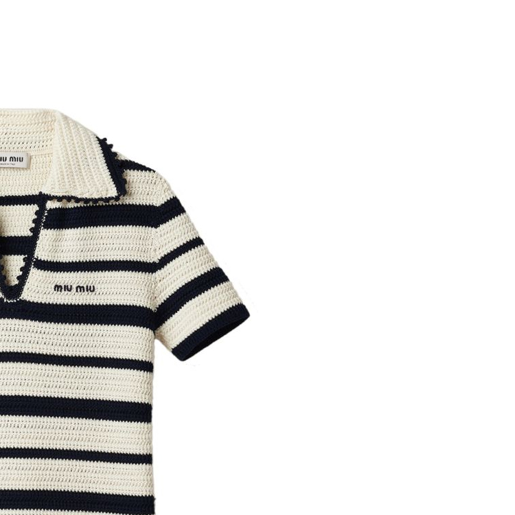 Details for (W) MIU MIU 春夏24彩色条纹针织迷你连衣裙米白色. MMA844-138S-F0UB0-S-OOO