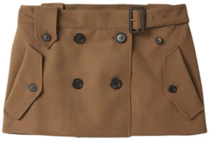 (Women) MIU MIU SS24 Double-Breasted Mini Skirt in Cork Beige. MG2124-108N-F0594-S-OOO (Women) MIU MIU SS24 Double-Breasted Mini Skirt in Cork Beige. MG2124-108N-F0594-S-OOO