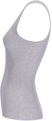 (W) MIU MIU SS24 Tank Top Kelabu Slim-Fit Tanpa Lengan dengan Logo. MMV186-14HI-F0OA3 Shop (W) MIU MIU SS24 Tank Top Kelabu Slim-Fit Tanpa Lengan dengan Logo. MMV186-14HI-F0OA3