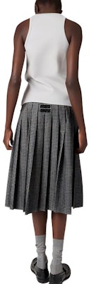 (W) MIU MIU SS24 灰色字母提花无袖针织衫 MJT678-15NL-F0031-SOOO Shop (W) MIU MIU SS24 灰色字母提花无袖针织衫 MJT678-15NL-F0031-SOOO