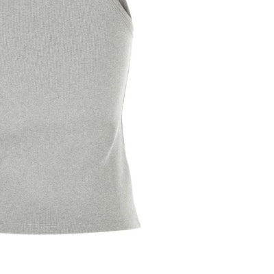 (W) MIU MIU SS24 灰色字母提花无袖针织衫 MJT678-15NL-F0031-SOOO 1