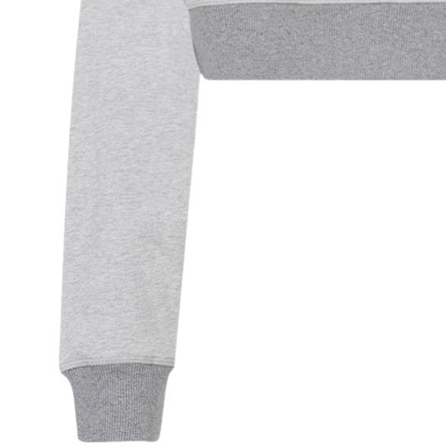 Details for (W) MIU MIU SS24 灰色标志印花短款长袖圆领卫衣 MJL779-14EJ-F0031-S-OOO