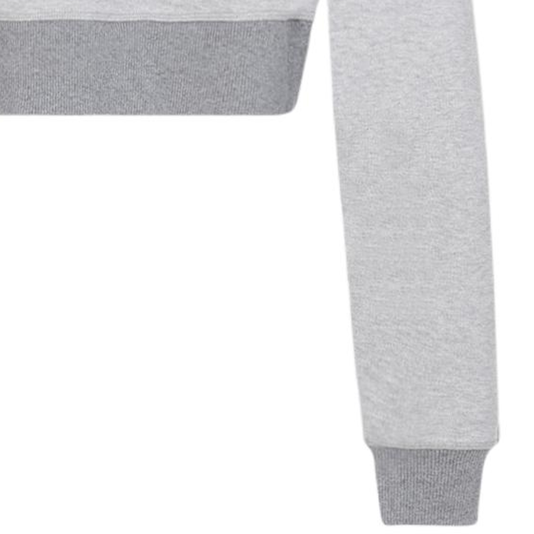 Cheap (W) MIU MIU SS24 灰色标志印花短款长袖圆领卫衣 MJL779-14EJ-F0031-S-OOO