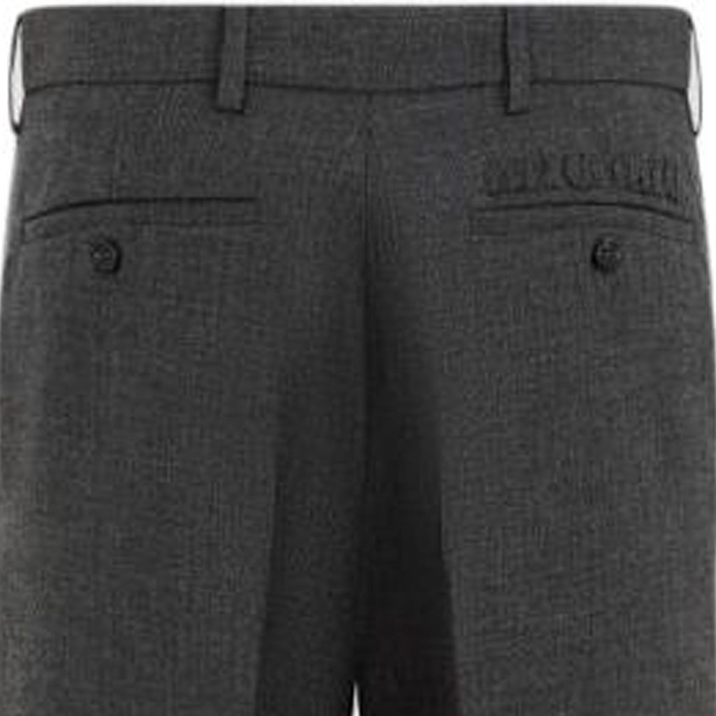 Details for (W) MIU MIU SS24 Celana Casual Abu-abu Potongan Lurus dengan Saku Samping MP1831-11CZ-F0480-S-OOO