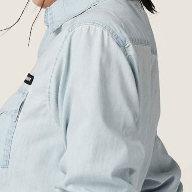 Purchase (W) MIU MIU 春夏24 标志长袖衬衫 浅蓝色 GWC115-14UT-F0076-S-OOO