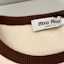 Shop (W) MIU MIU SS24 徽標短版T恤 米白色短袖上衣 MJN847-13VD-F0018-S-232