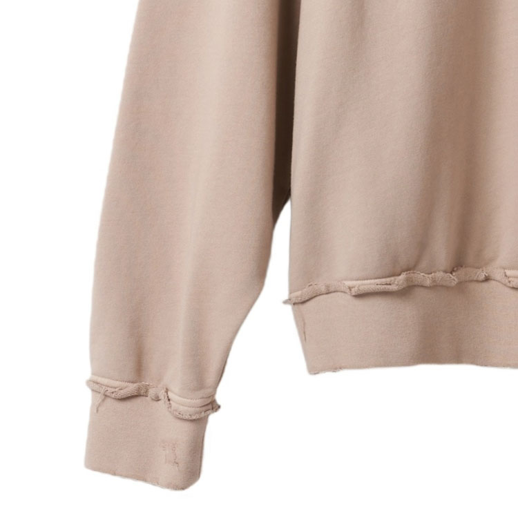 Sizing (W) MIU MIU SS24 Sweatshirt Lengan Panjang dengan Bordir Logo. MJL914-137J-F0627-S-231