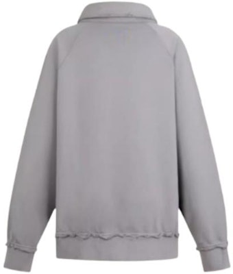 (W) MIU MIU SS24 Sweatshirt Lengan Panjang dengan Bordir Logo. MJL914-137J-F0627-S-231 1